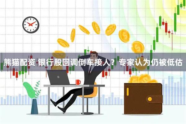熊猫配资 银行股回调倒车接人？专家认为仍被低估