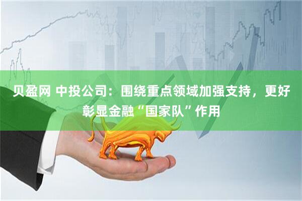 贝盈网 中投公司：围绕重点领域加强支持，更好彰显金融“国家队”作用