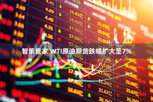 智策管家 WTI原油期货跌幅扩大至7%